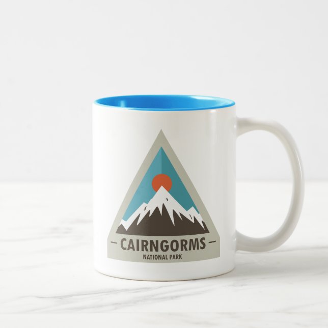 Cairngorms National Park Scotland Two-Tone Coffee Mug (Right)