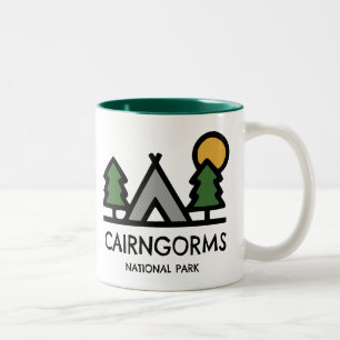 Cairngorms National Park Scotland Two-Tone Coffee Mug
