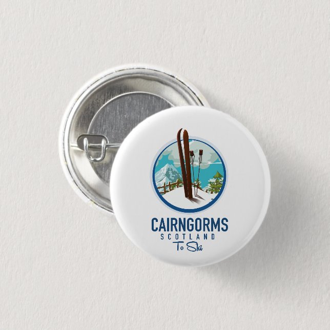 Cairngorms scotland logo button (Front & Back)