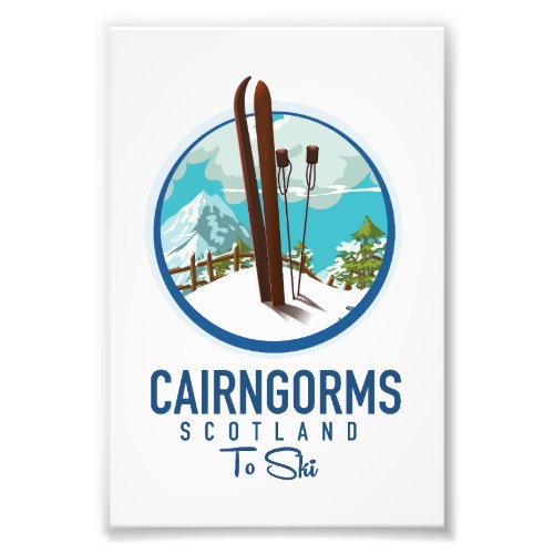 Cairngorms scotland logo photo print