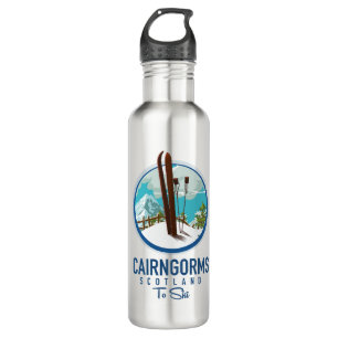 Cairngorms scotland logo stainless steel water bottle