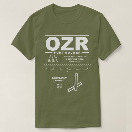 Cairns Army Airfield Fort Rucker OZR T_Shirt