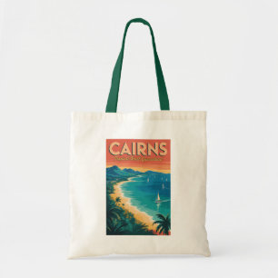 Cairns Australia Illustration Travel Art Vintage Tote Bag