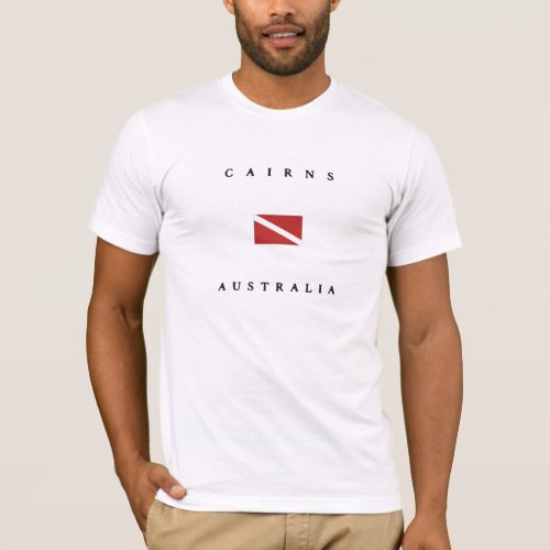 Cairns Australia Scuba Dive Flag T_Shirt