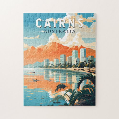 Cairns Australia Travel Art Vintage Jigsaw Puzzle