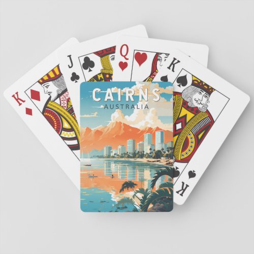 Cairns Australia Travel Art Vintage Playing Cards