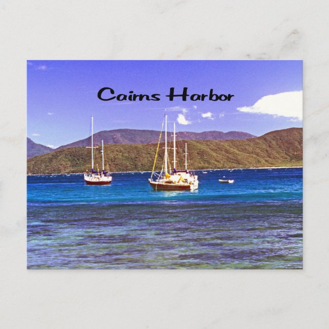 Cairns Harbor Queensland Australia Postcard (Front)