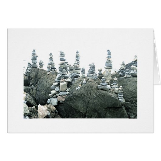 Cairns (small stone sculptures) cards (Front Horizontal)