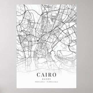 Cairo City Map Poster