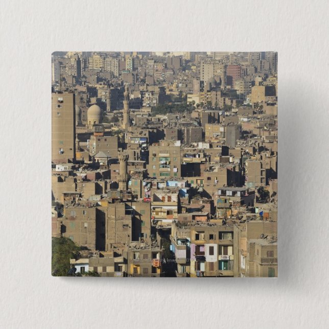 Cairo Cityscape Pinback Button (Front)