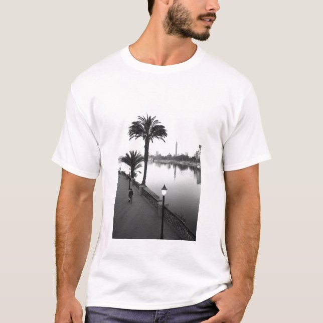Cairo Egypt, Along the Nile River T-Shirt (Front)