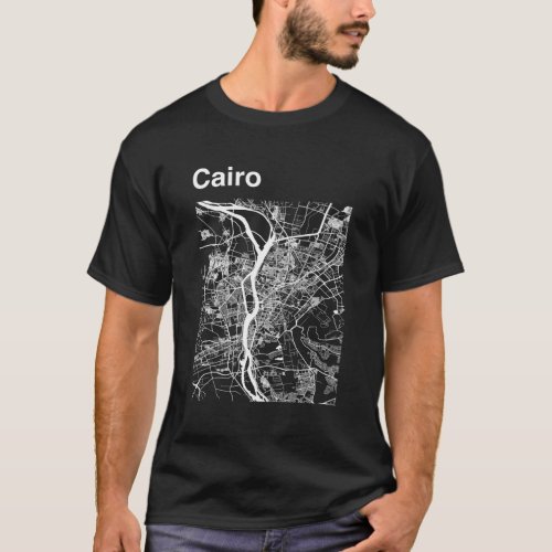 Cairo Egypt City Map T_Shirt