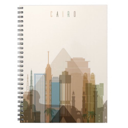 Cairo Egypt  City Skyline Notebook