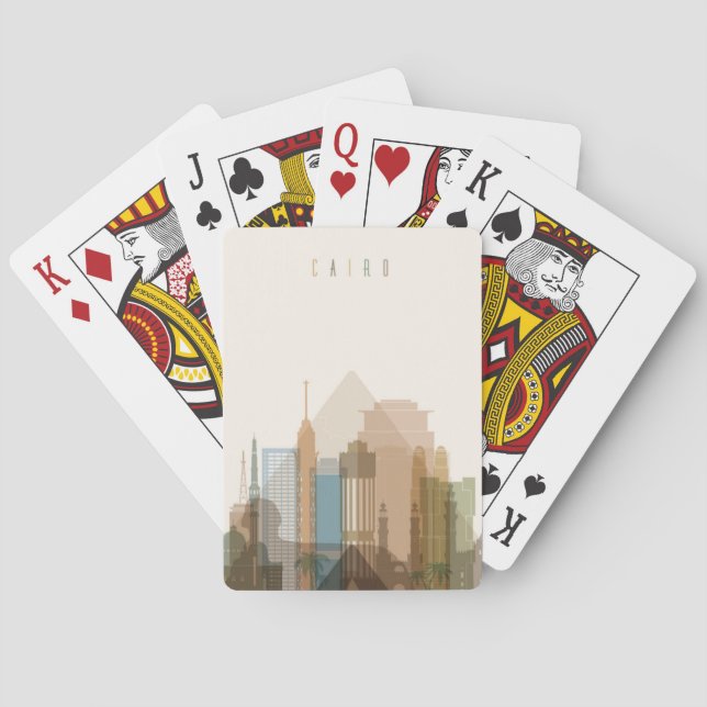 Cairo, Egypt | City Skyline Poker Cards (Back)