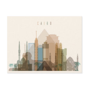 Cairo, Egypt | City Skyline Postcard