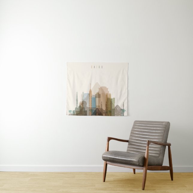 Cairo, Egypt | City Skyline Tapestry (In Situ (Horizontal))