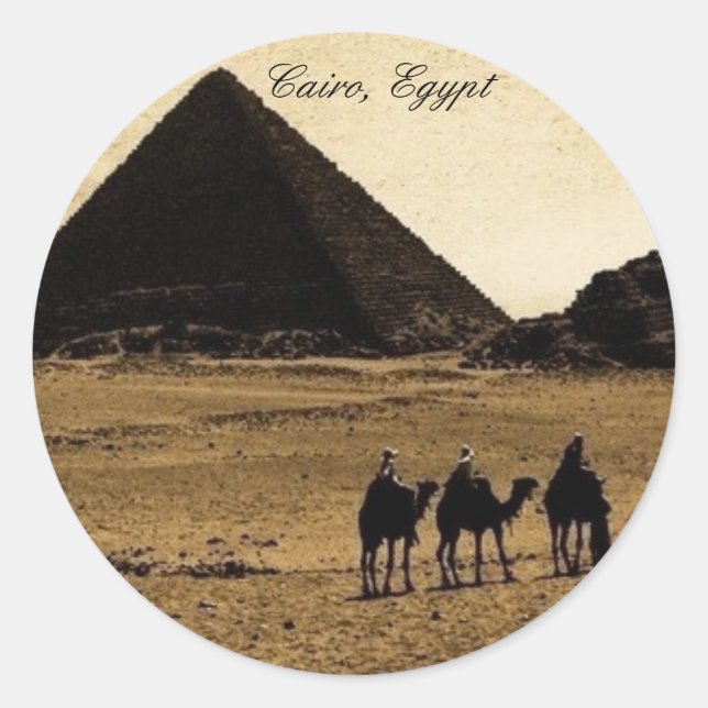 Cairo, Egypt Classic Round Sticker (Front)