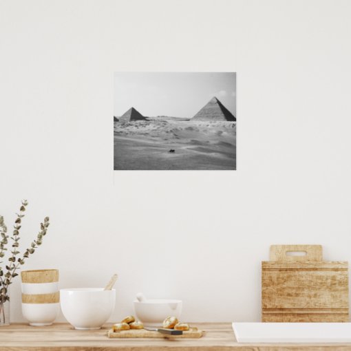 Cairo Egypt, Giza Pyramids Poster | Zazzle