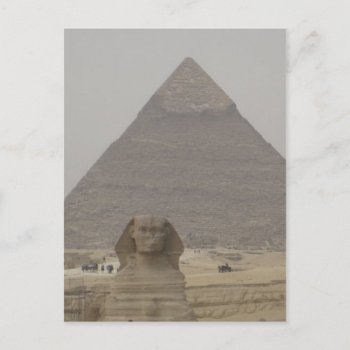 Cairo Egypt Pyramid/sphynx Postcard by visualblueprint at Zazzle