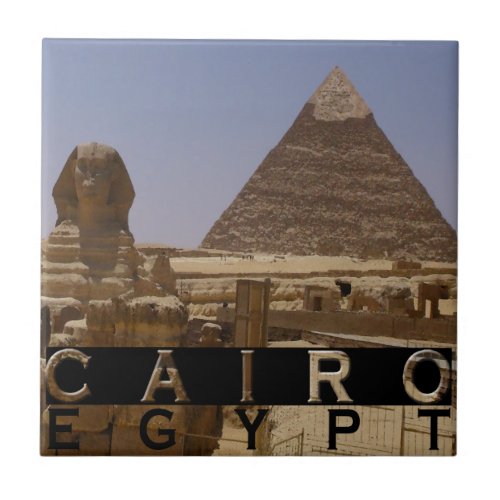 Cairo Egypt Souvenir Ceramic Tile