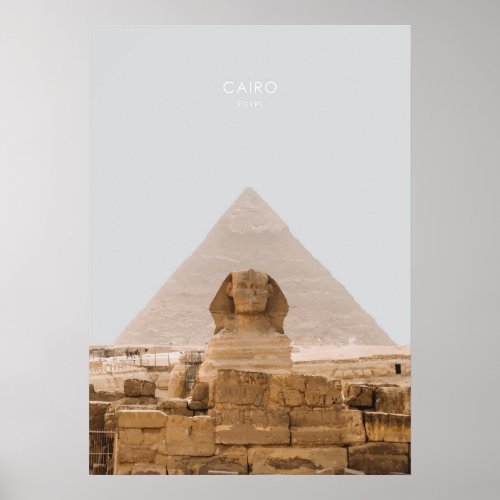 Cairo Egypt Travel Artwork Poster