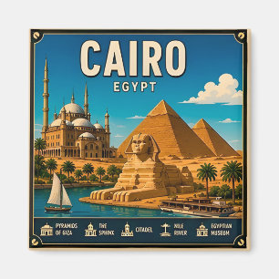🧲 Cairo Egypt Travel Memory For Vacation Photos  Magnet
