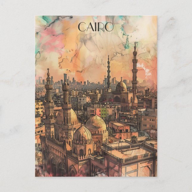 Cairo Egypt Travel Postcard (Front)