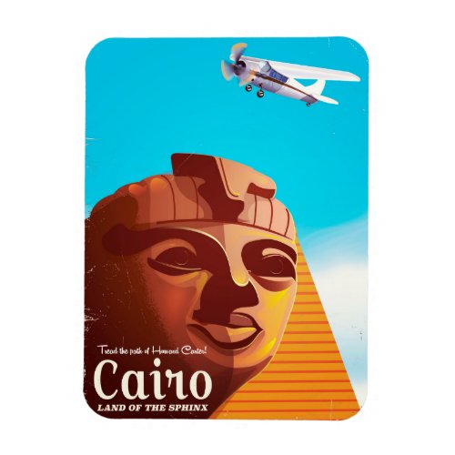 Cairo Egypt Vintage style travel poster Magnet