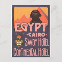 Cairo Egypt Vintage Travel Poster