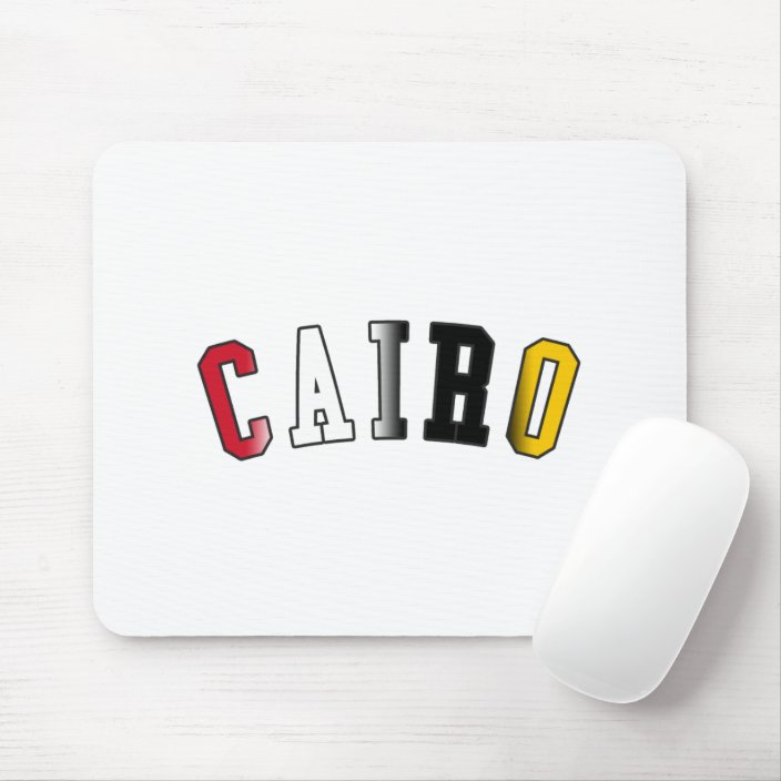 Cairo in Egypt National Flag Colors Mousepad