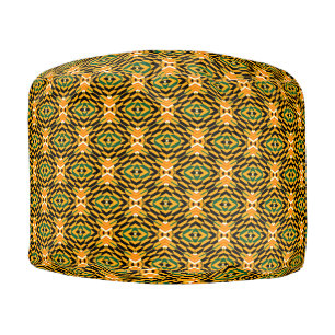 Cairo Kente African Ethnic Pattern Pouf
