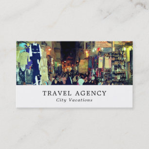 Cairo Market, Egypt, Travel Agent Business Card