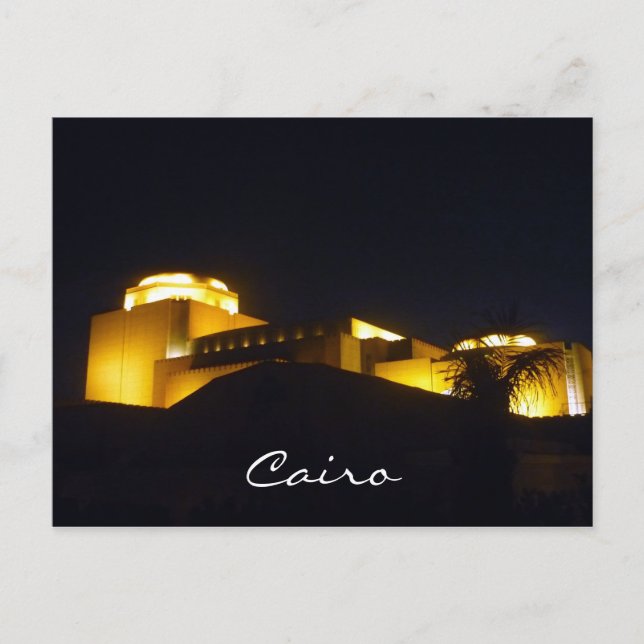 cairo opera night postcard (Front)