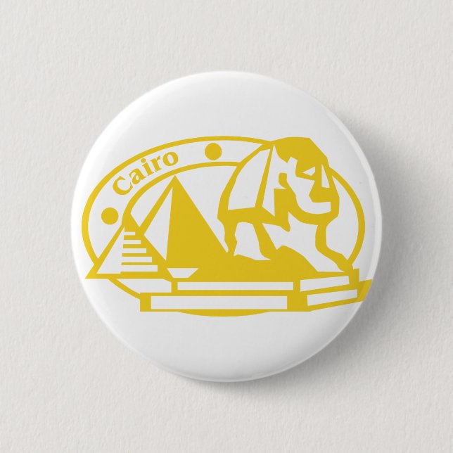 Cairo Stamp Button (Front)