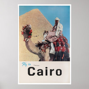 Cairo Travel Poster Egyptian Art Egypt Print
