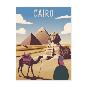 Cairo vintage postcard