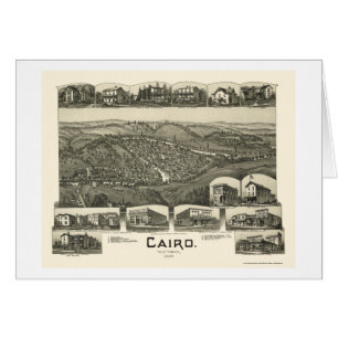 Cairo, WV Panoramic Map - 1899