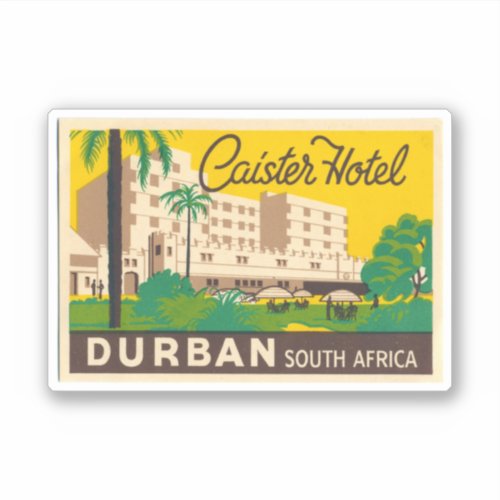 Caiseter Hotel Durban South Africa Sticker