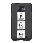 Periodic Table Writer  Caisses de la galaxie S2 de Samsung
