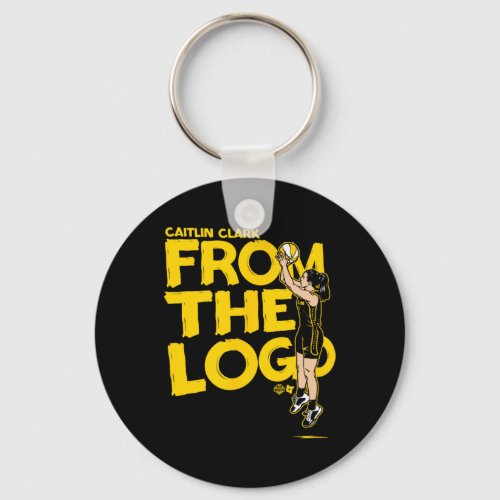 Caitlin Clark _ From The Logo _ Indiana Basketball Keychain