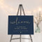 CAITLIN Elegant Navy Gold Bridal Shower Welcome Fo