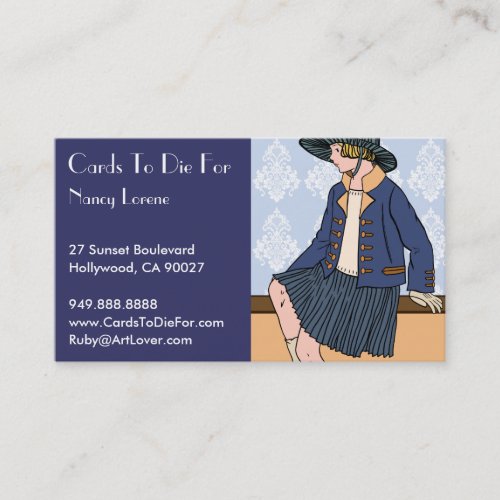 Caitlin in Blue - Business Cards