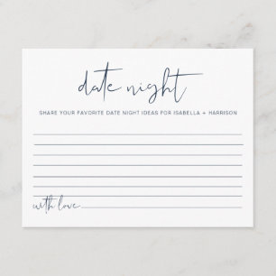 CAITLIN Navy & Gold Date Night Ideas Card Game
