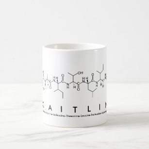 Caitlin peptide name mug