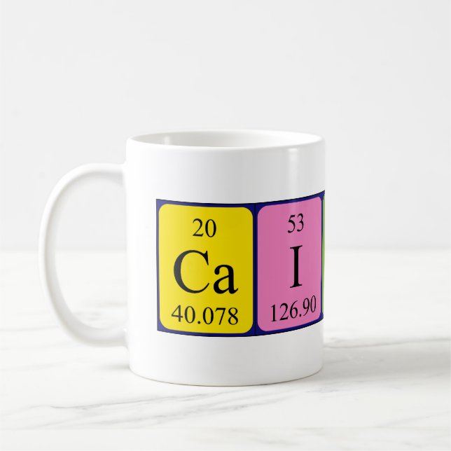 Caitlin periodic table name mug (Left)