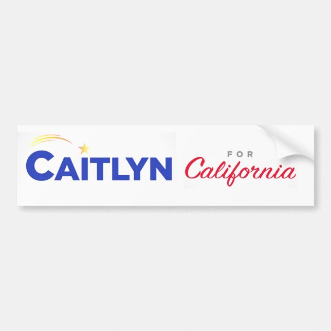Caitlyn for California Bumper Sticker (Front)
