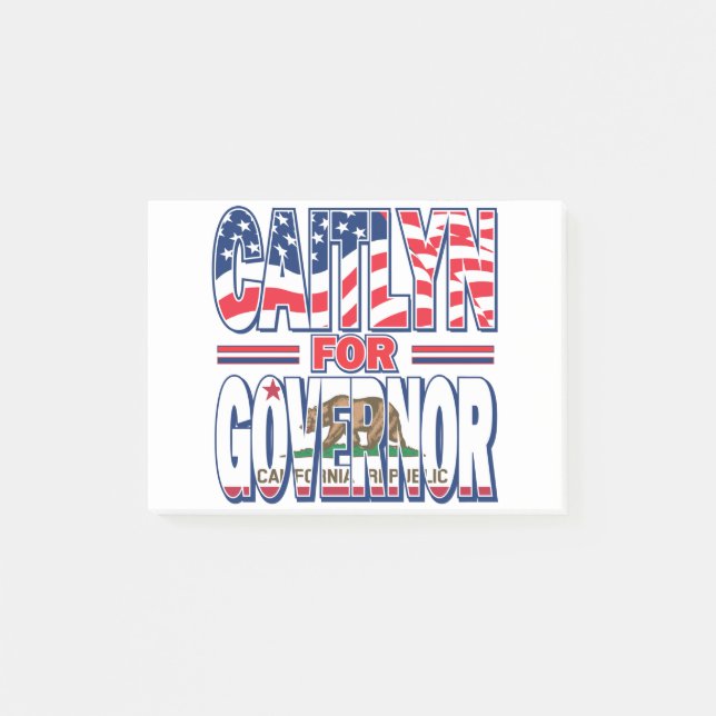 Caitlyn-for-GOV Post-it Notes (Front)