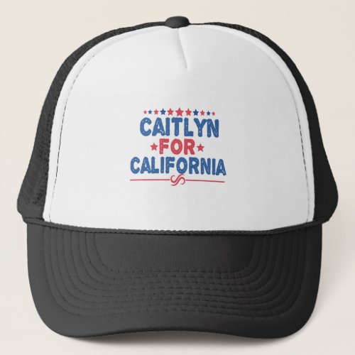 Caitlyn For Governor California Election Vintage Trucker Hat