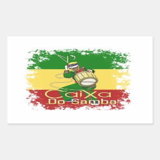 Caixa Batucada Samba Rectangular Sticker