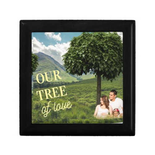 Caja de recuerdo de madera tree of love gift box